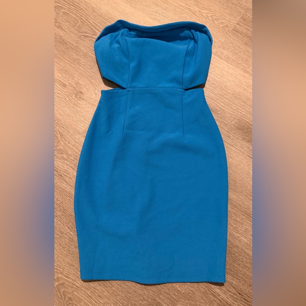 Princess Polly Vibrant Blue Strapless Dress